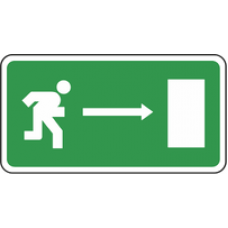 percorso di fuga  emergenza verso destra